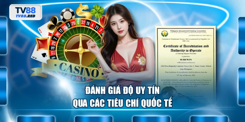 Giấy phép hoạt động 3 Đánh giá độ uy tín qua các tiêu chí quốc tế